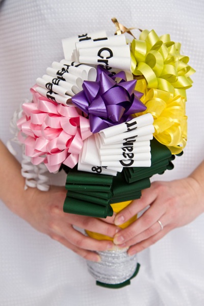 I love the bow bouquets too What a sweet keepsake of your wedding